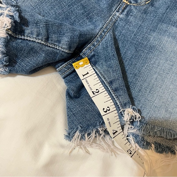 Joe's jeans the smith high rise cut off denim shorts size W 30 - Picture 7 of 11